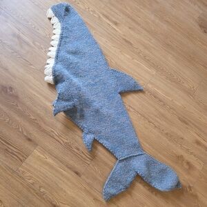 Handmade Crochet Shark Tail Blanket – Child Snuggle Sack